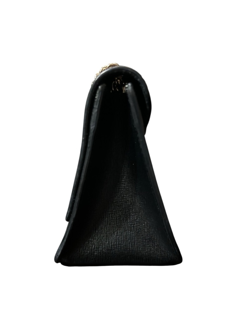 FURLA Bella Mini Crossbody Shoulder Handbag Black Saffiano Leather LIKE NEW - Picture 5 of 14